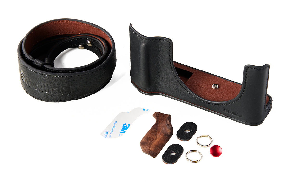 SmallRig 5267 Gehäuse – für Fujifilm GFX100RF – Aluminium/Leder/Mikrofaser – Schwarz