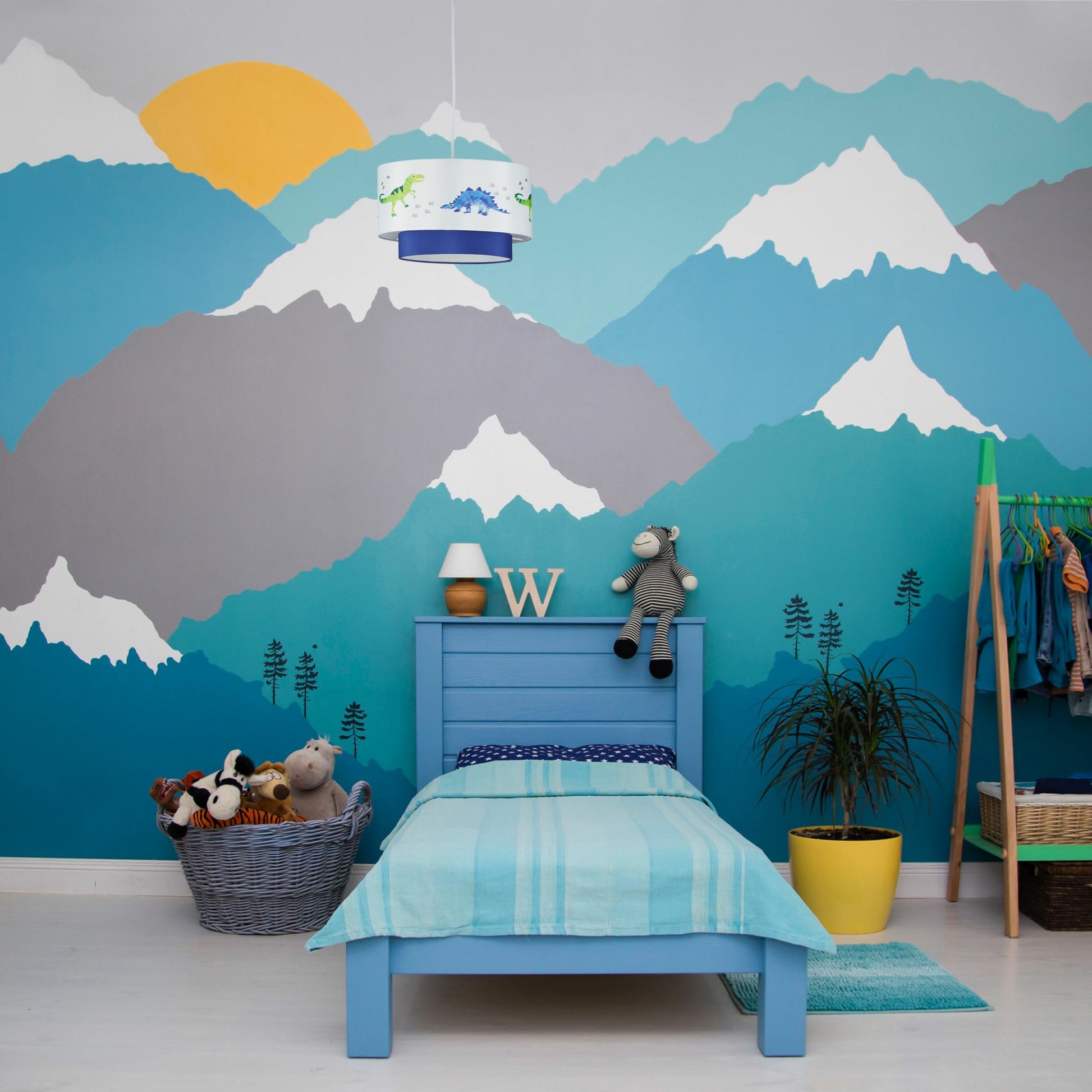Relaxdays Deckenleuchte – Ø 30 × 126 cm, 60 W, weiss