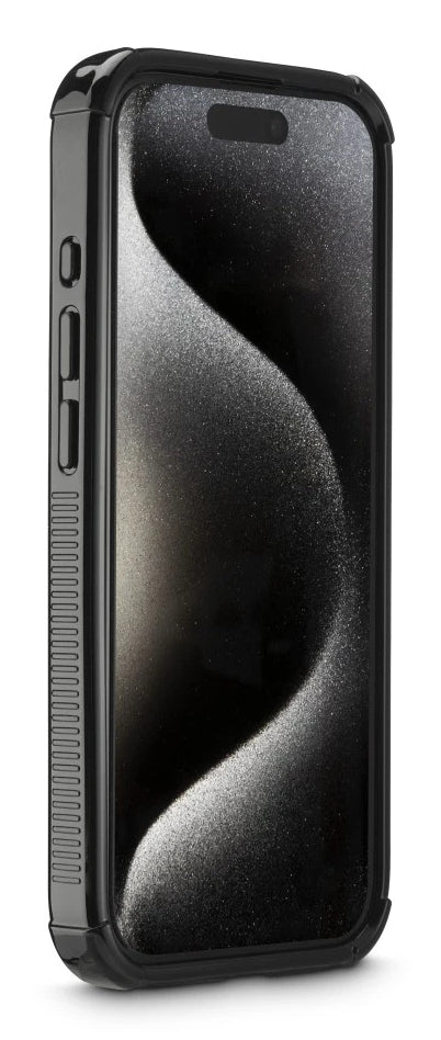 Hama Extreme Protect Backcover – für Apple iPhone 15 Pro, PC, Schwarz, kabelloses Laden