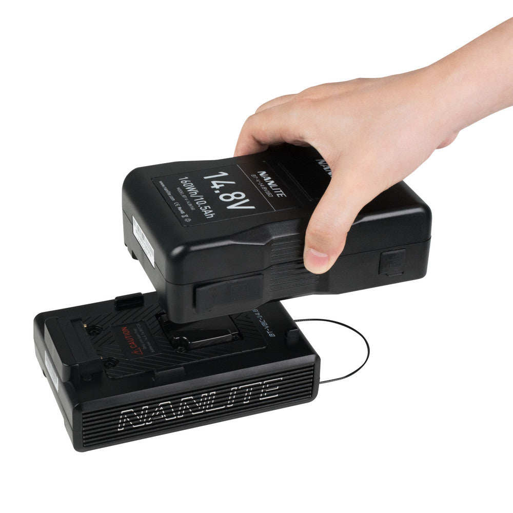 Nanlite BT-VBC-14,8V/26V V-Mount Batterie Konverter – 14,8 V zu 26 V – für MixPanel 150, Sony V-Mount