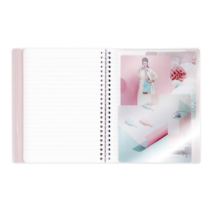 Clairefontaine Koverbook Blush – Collegeblock – A4, liniert, 160 Seiten, 90 g/m², Hardcover, mehrfarbig