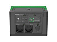 APC OffGrid 330 – Powerstation, 332 Wh, 300 W AC, Li‑Ion, 2× Schuko (Typ F), LCD, Kabelloses Laden