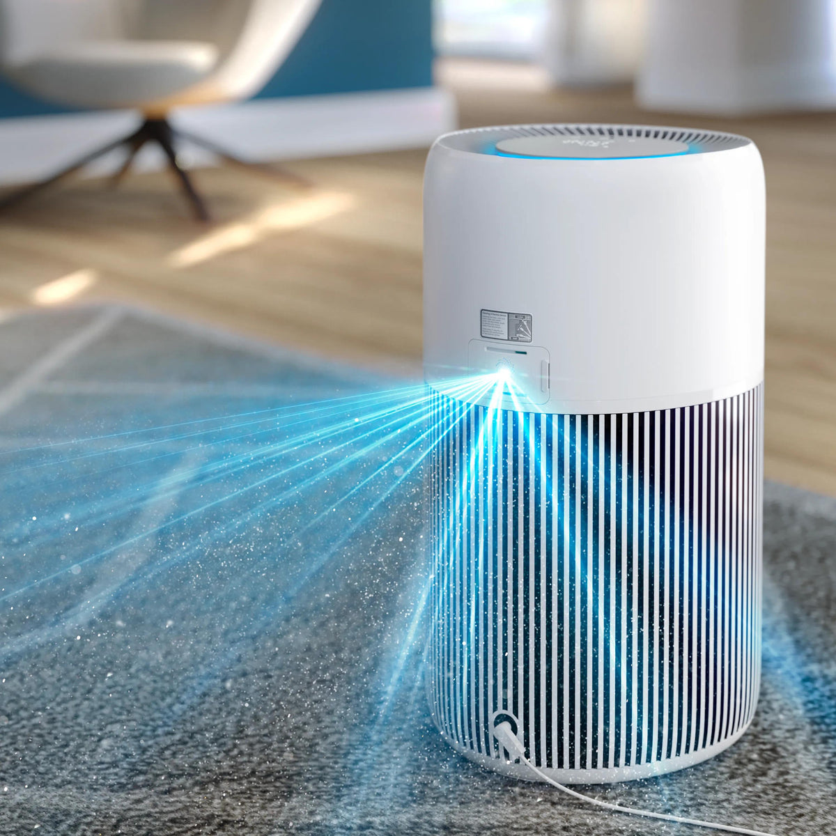 Philips Luftreiniger AC2220/10 – CADR 420 m³/h, bis 109 m², App-Steuerung, Sprachsteuerung, 45 dB