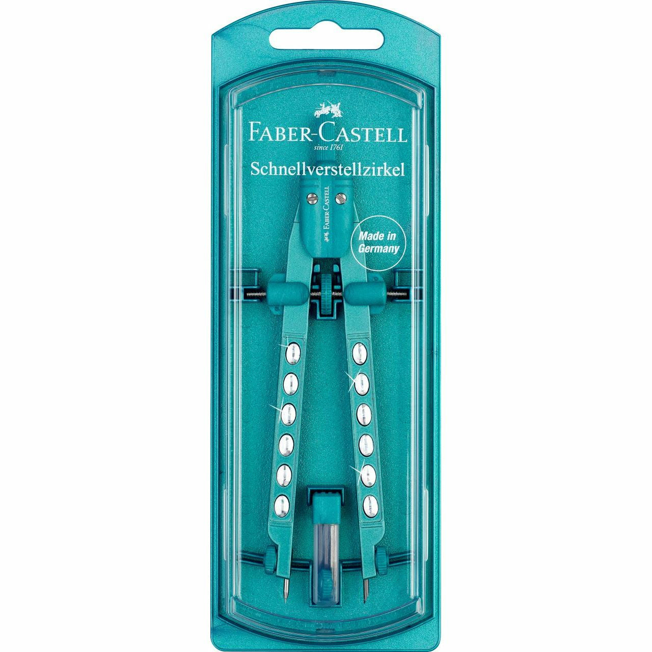Faber-Castell Zirkel – gemischte Farben – 1 Stück – 174323