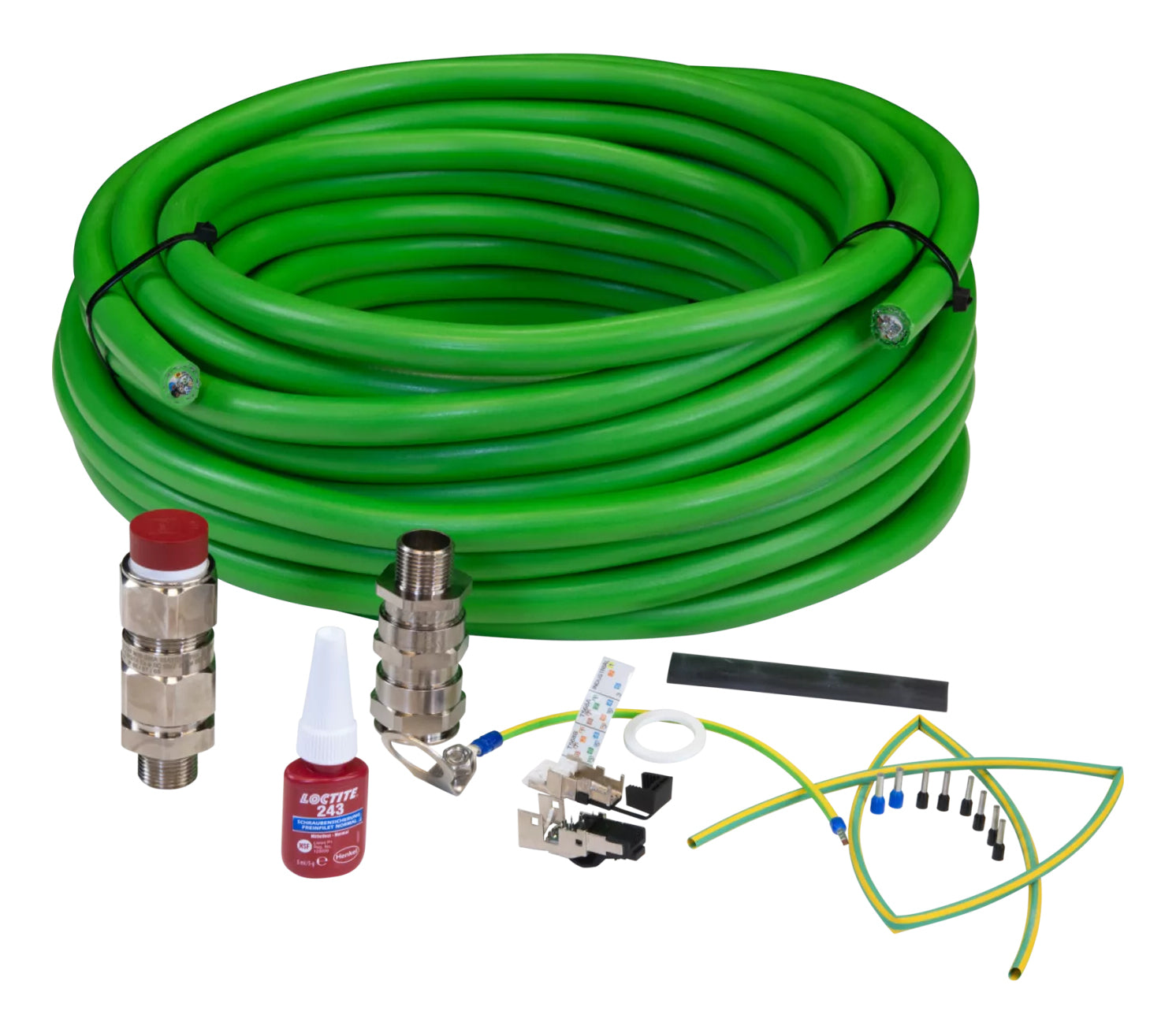 Axis ASKDP03-T Patchkabel – Crossover, 10 m, Grün, RJ-45, für ExCam-Serie