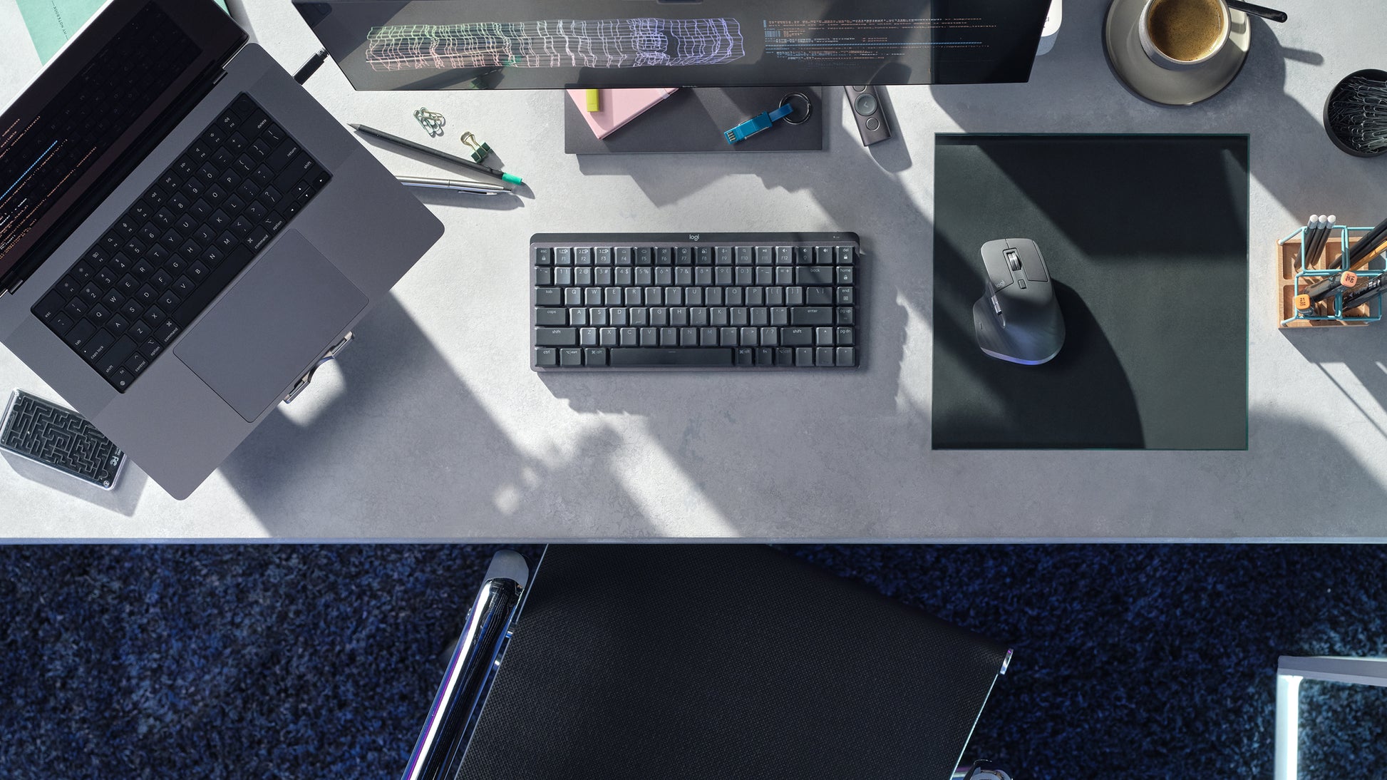 Logitech MX Mechanical Mini – Tastatur, kabellos (Bluetooth), US-Layout (EN), mechanisch, beleuchtet