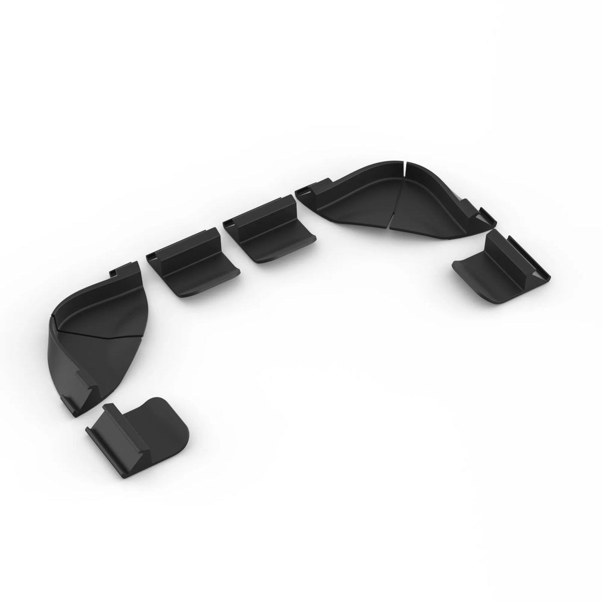 Philips by Signify Philips Hue Halterung – für Philips Hue Play Gradient Lightstrip Pro – 1 Stk., Schwarz, Silikon
