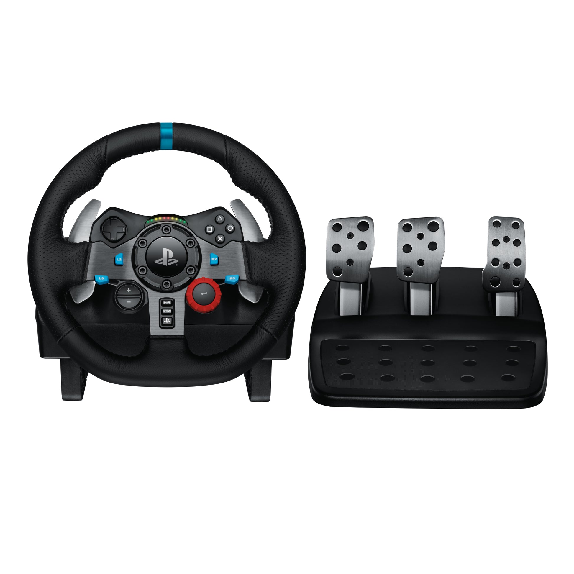 Logitech G G29 – Lenkrad + Pedale – USB (kabelgebunden), Kraft‑Rückmeldung – für PC & PlayStation