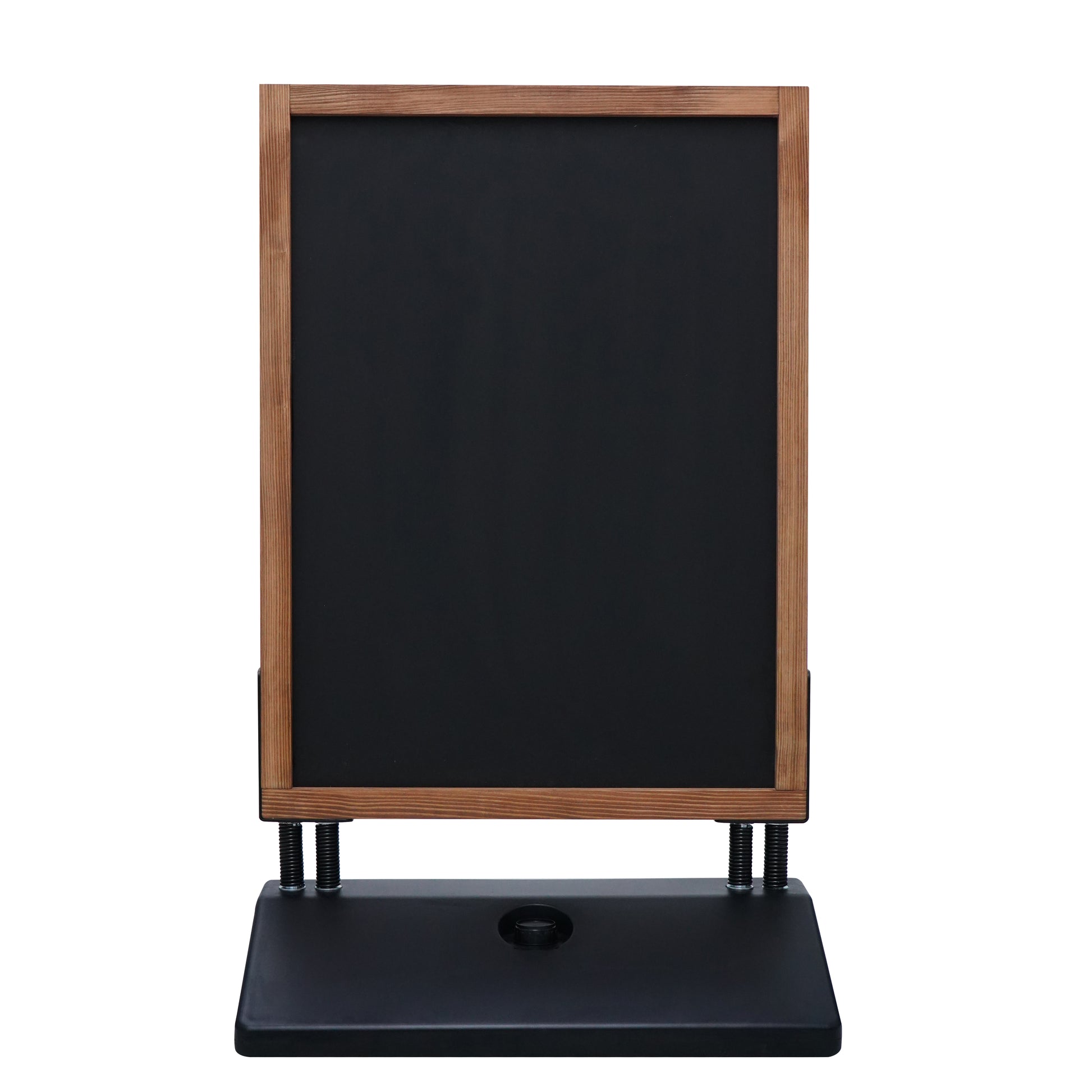 Europel Kundenstopper Swing – 700 × 1'000 mm hoch – Kiefernholzrahmen natur, Melamin, schwarz – 1 Stk.