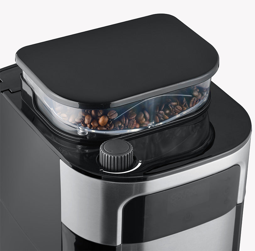 Severin KA 4814 Filterkaffeemaschine – 8 Tassen, 1 l, Karaffe, Schwarz/Edelstahl