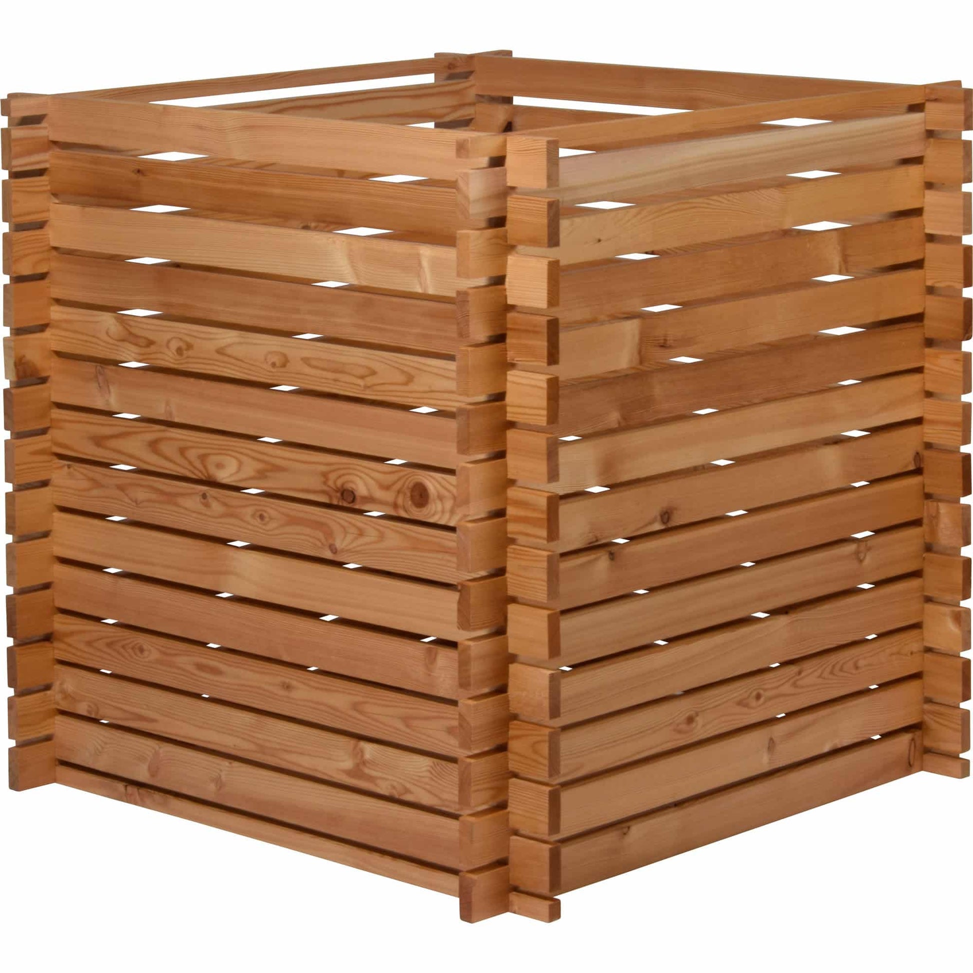 Dobar Abfalleinsatz Komposter Lärchi – 420 l, Holz, B 790 × T 790 × H 790 mm