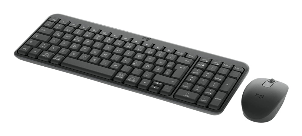 Logitech MK250 – Tastatur-Maus-Set – Bluetooth & 2,4 GHz – QWERTZ (DE) – Graphit
