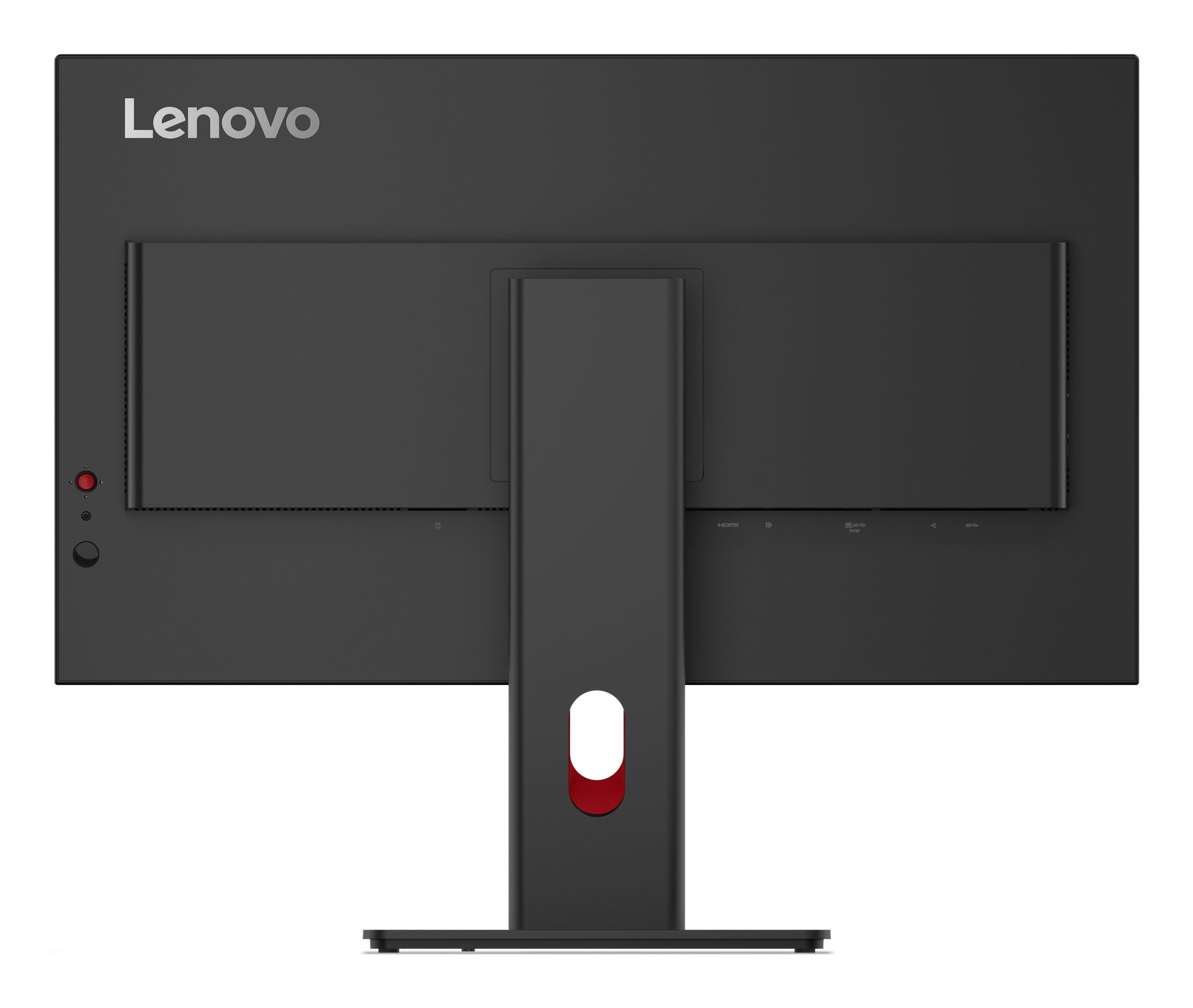 Lenovo ThinkVision T27u-40 – Monitor, 27", IPS, 60 Hz, 350 cd/m², Webcam, USB-C, VESA 100 × 100, Eclipse schwarz
