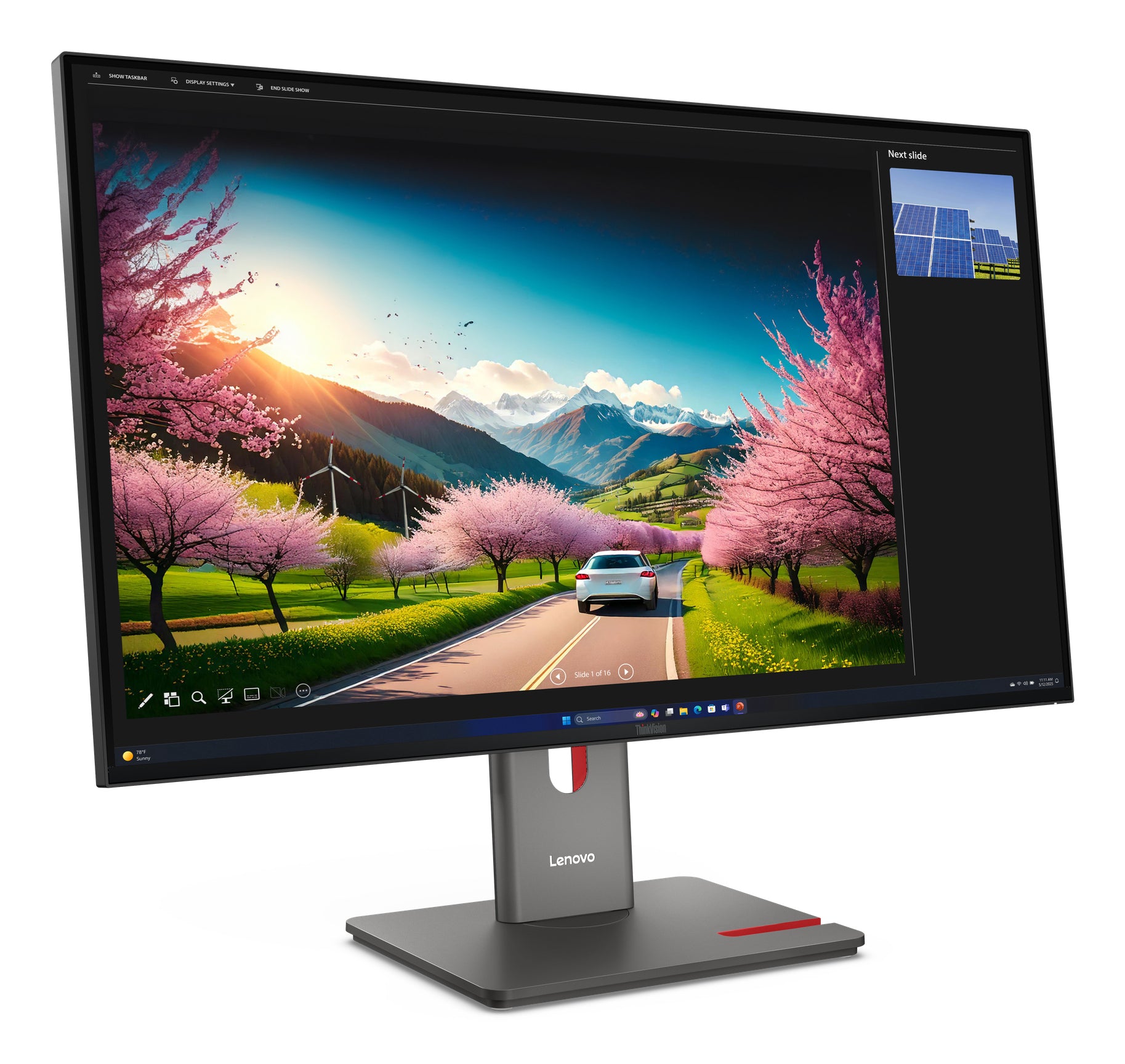 Lenovo ThinkVision P32Ud-40 – 31,5", 3840 × 2160 (4K), IPS, 120 Hz, USB-C 140 W, LAN, HDR10