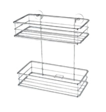 TESA Aufbewahrungsbox (Bad) – 25×12,5×27,5 cm, Edelstahl, Wandmontiert (Kleben)