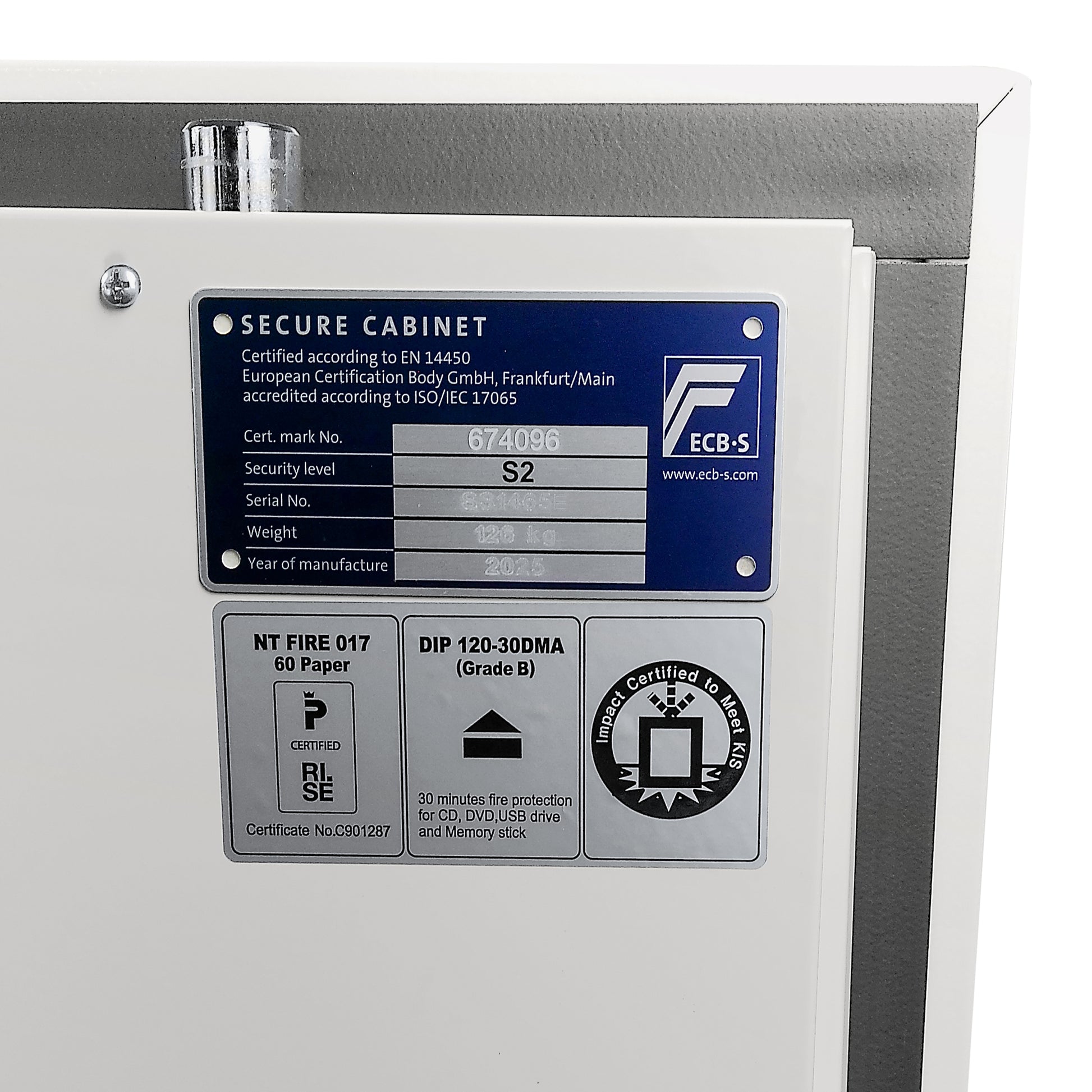 Phoenix Safe Co. Phoenix Tresor Fortress Pro SS1465E – Elektronikschloss – 97 l – 60 Min Feuerschutz – Bodenmontage – Weiss