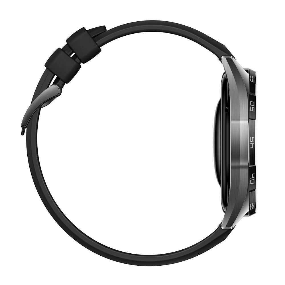 Huawei GT 6 41 mm – Edelstahl Schwarz, Sportband Schwarz, 50 m, für iPhone