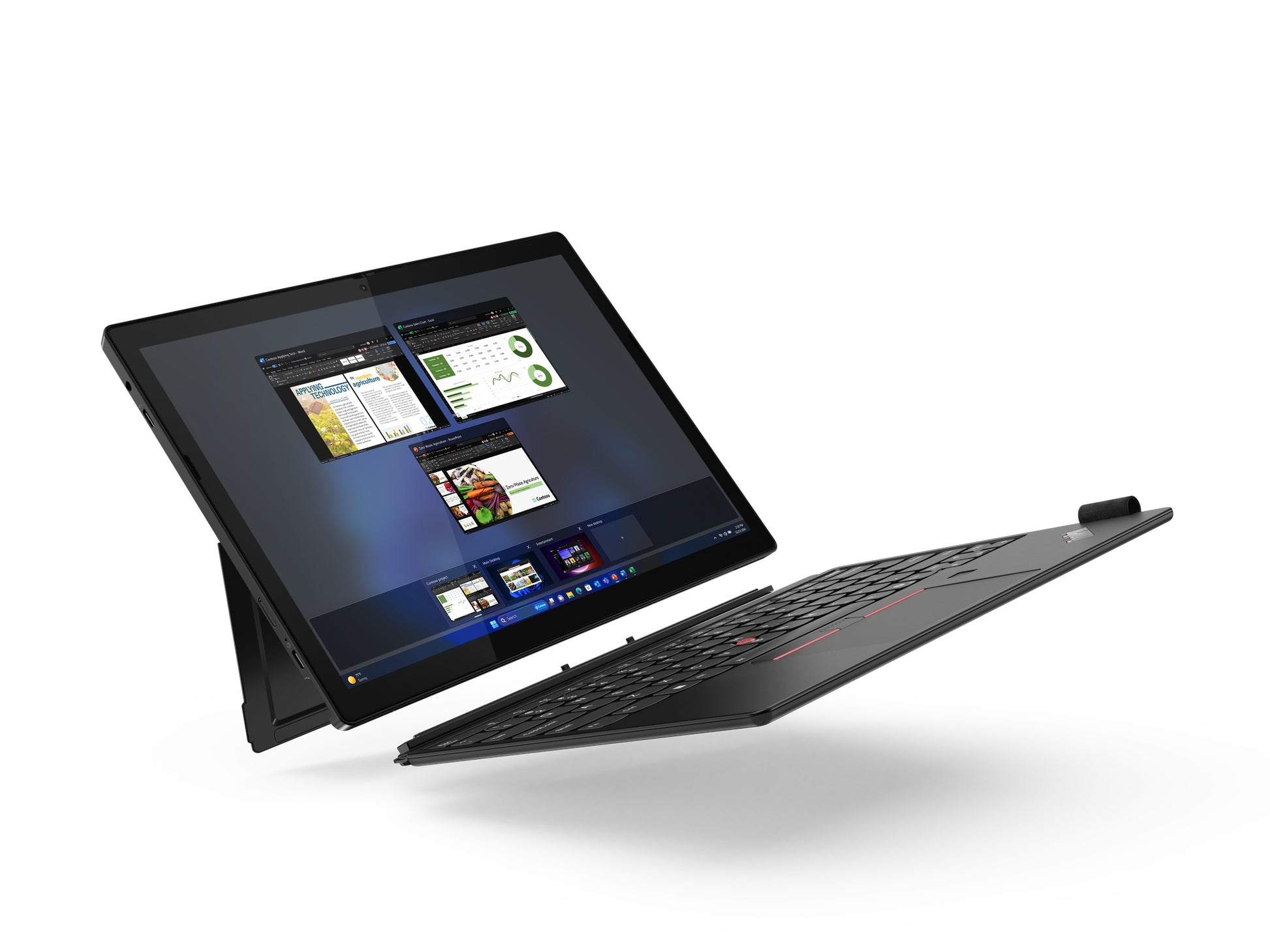 Lenovo ThinkPad X12 Detachable Gen 2 – 12,3", 512 GB, 16 GB, WLAN + 4G, Windows 11 Pro, Schwarz