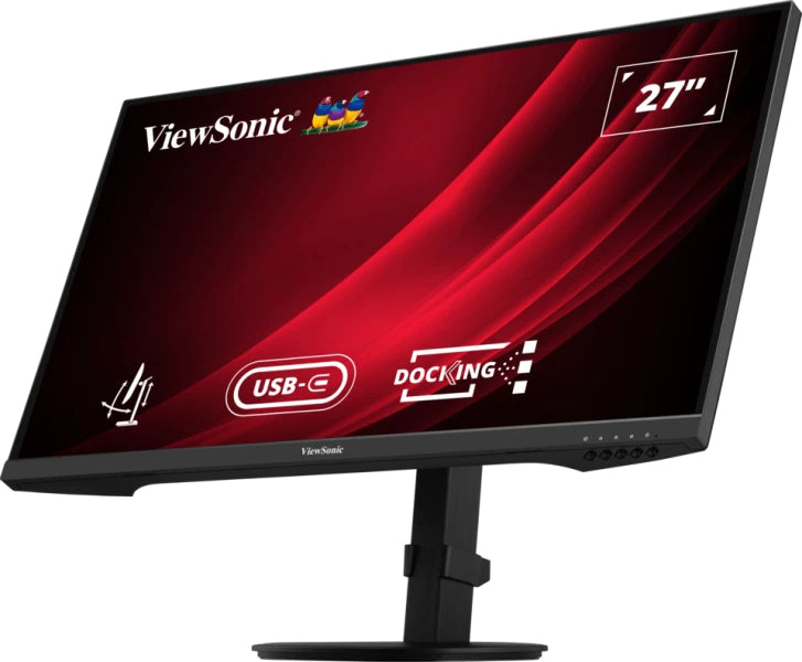 ViewSonic VG2709U-2K – Monitor, 27" 2560 × 1440 (WQHD), USB-C, DisplayPort Ein-/Ausgang, RJ45, Daisy Chain