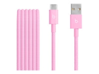 Apple Beats – USB-A auf USB-C Kabel – 1,5 m – Geflochten – Pink