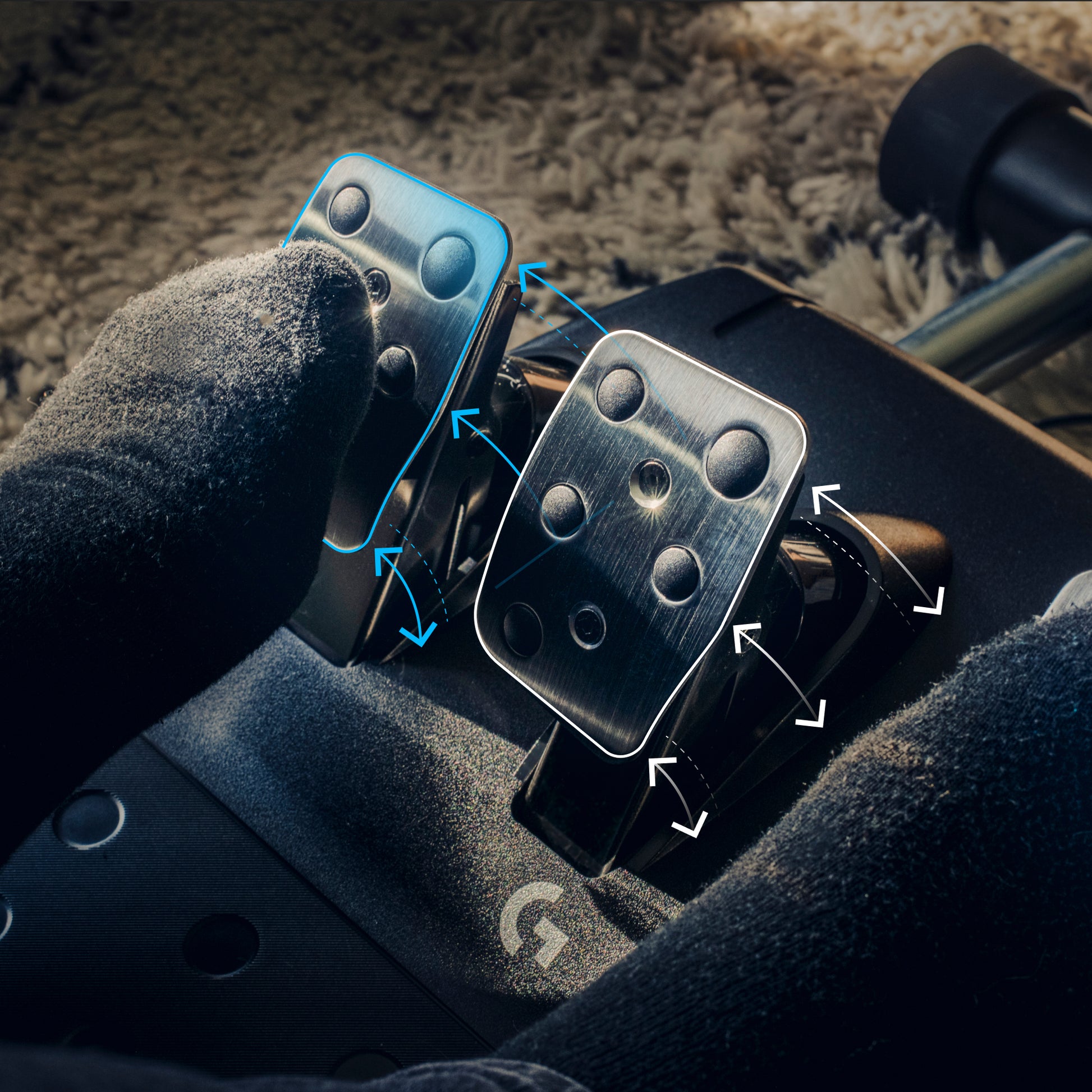 Logitech G G923 – Gamepad – USB (kabelgebunden), Force-Feedback, 900° Drehwinkel, für PC & PlayStation