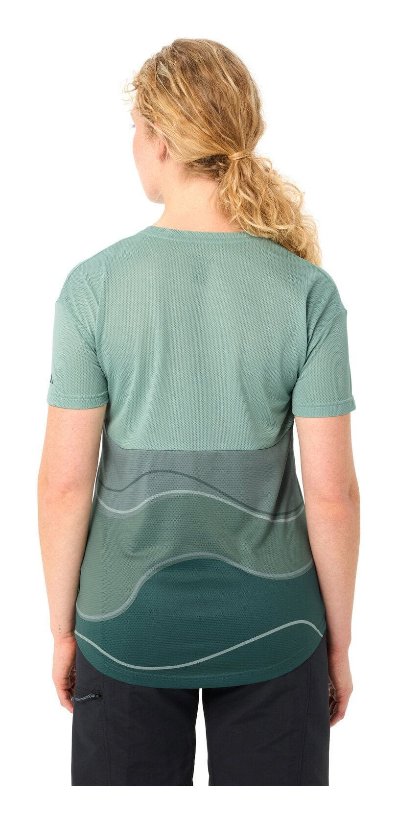 VAUDE T-Shirt – Grösse 42 – Grün (deep pond), 100% Polyester (recycelt), Kurzarm