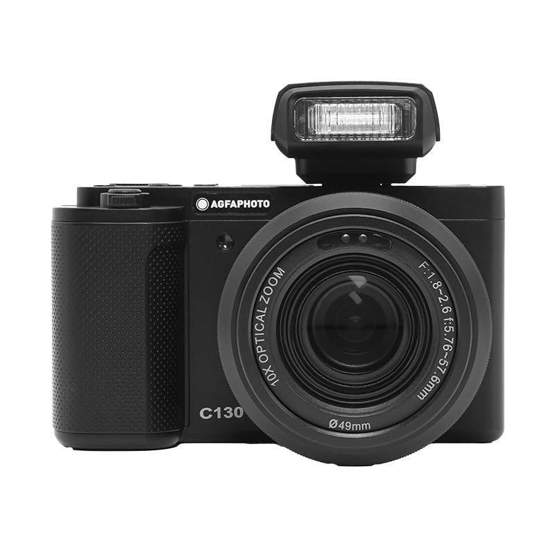 AgfaPhoto C130 – 10× optischer Zoom, 24 MP, 4K, schwarz