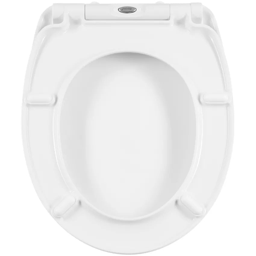 Diaqua WC-Sitz – Duroplast, verlängert, mehrfarbig, mit Deckel, 36,5 × 45 cm