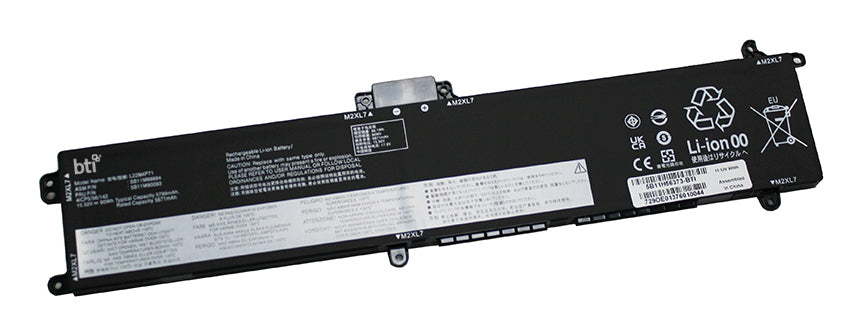 BTI Notebook-Akku – für Lenovo – 80 Wh, 15,44 V (4 Zellen) – Schwarz