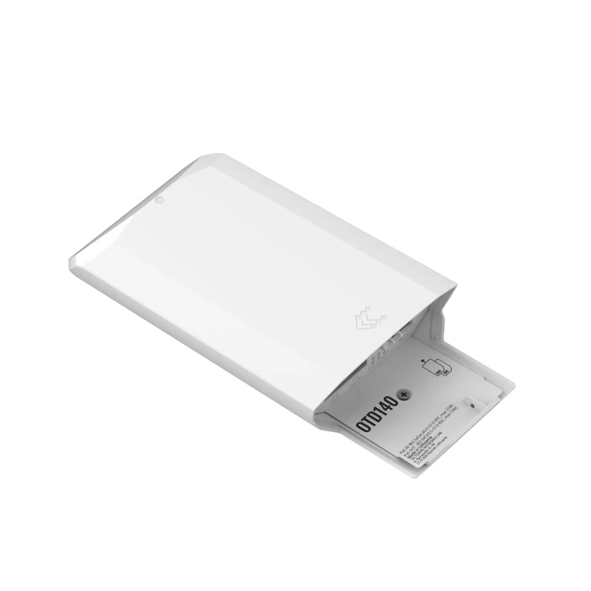 Teltonika OTD140 – 4G/LTE Outdoor-Router, SIM-Slot, 2× Fast Ethernet, PoE, IP55, Weiss