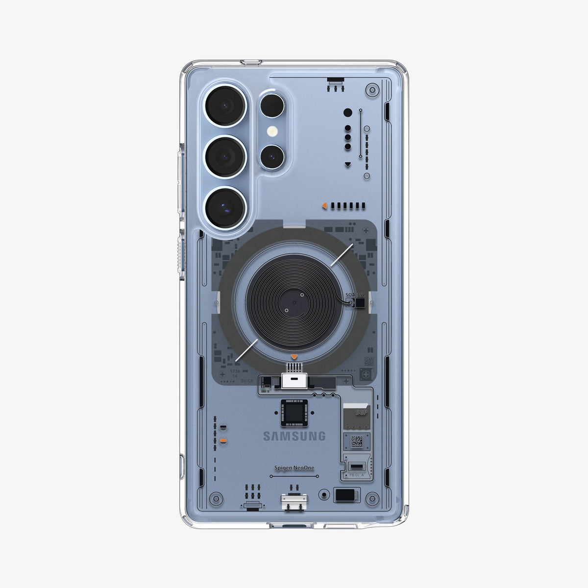 Spigen Ultra Hybrid Neo One Backcover – für Samsung Galaxy S25 Ultra, Transparent, bis 1,2 m Sturzsicher