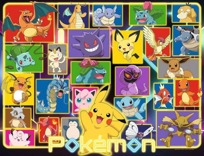 Ravensburger Puzzle Pokémon – leuchtet im Dunkeln – 2000 Teile – 43,3 × 30,1 cm – ab 14 Jahren – mehrfarbig