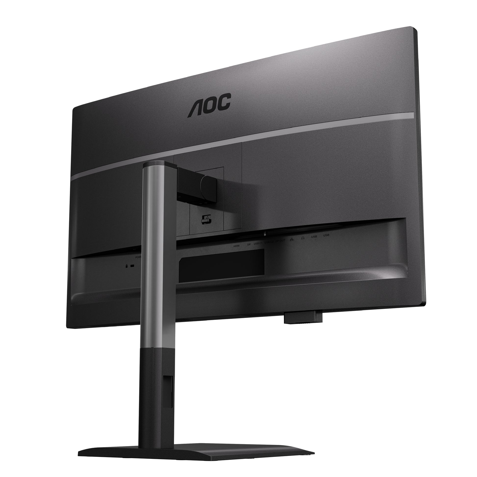 AOC Q27P4CV – Monitor, 27", 2560 × 1440 (WQHD), IPS, 120 Hz, USB-C, KVM, Lautsprecher, VESA 100 × 100, Schwarz