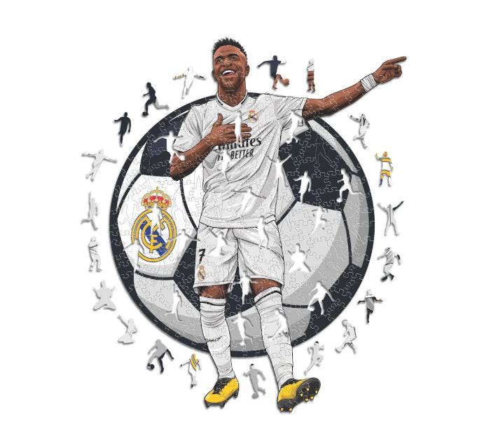 Iconic Puzzles Vinicius Jr. - Real Madrid – Logikspiel, 1 Spieler, ab 10 Jahren, mehrsprachig