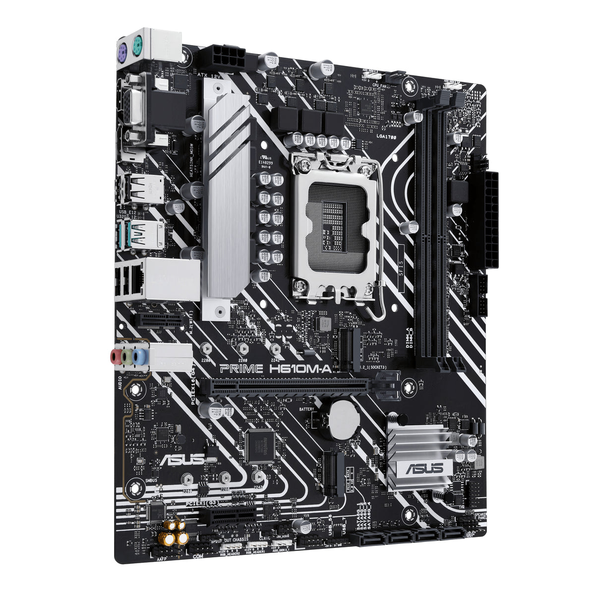 ASUS PRIME H610M-A-CSM – Mainboard – LGA 1700, Intel H610, mATX, DDR5