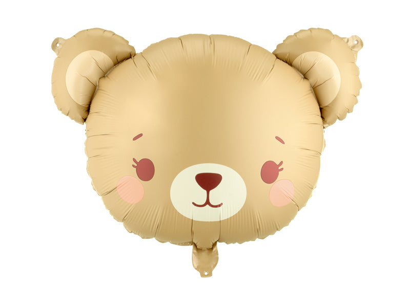 PartyDeco Folienballon Bär – Braun – 56 × 40 cm – Folie – 1 Stk