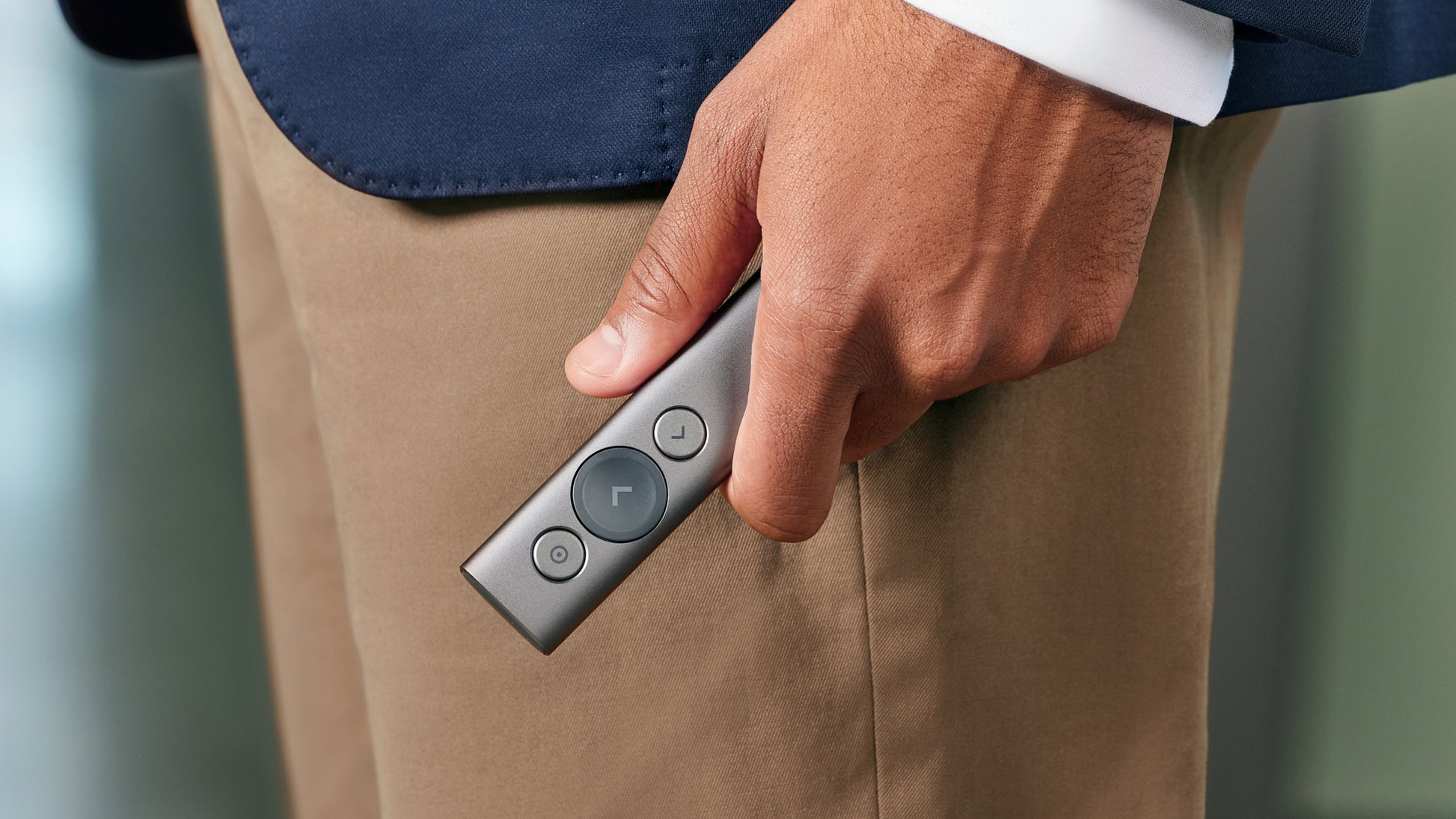 Logitech Spotlight – Presenter – Bluetooth/2,4 GHz, 30 m, Grau