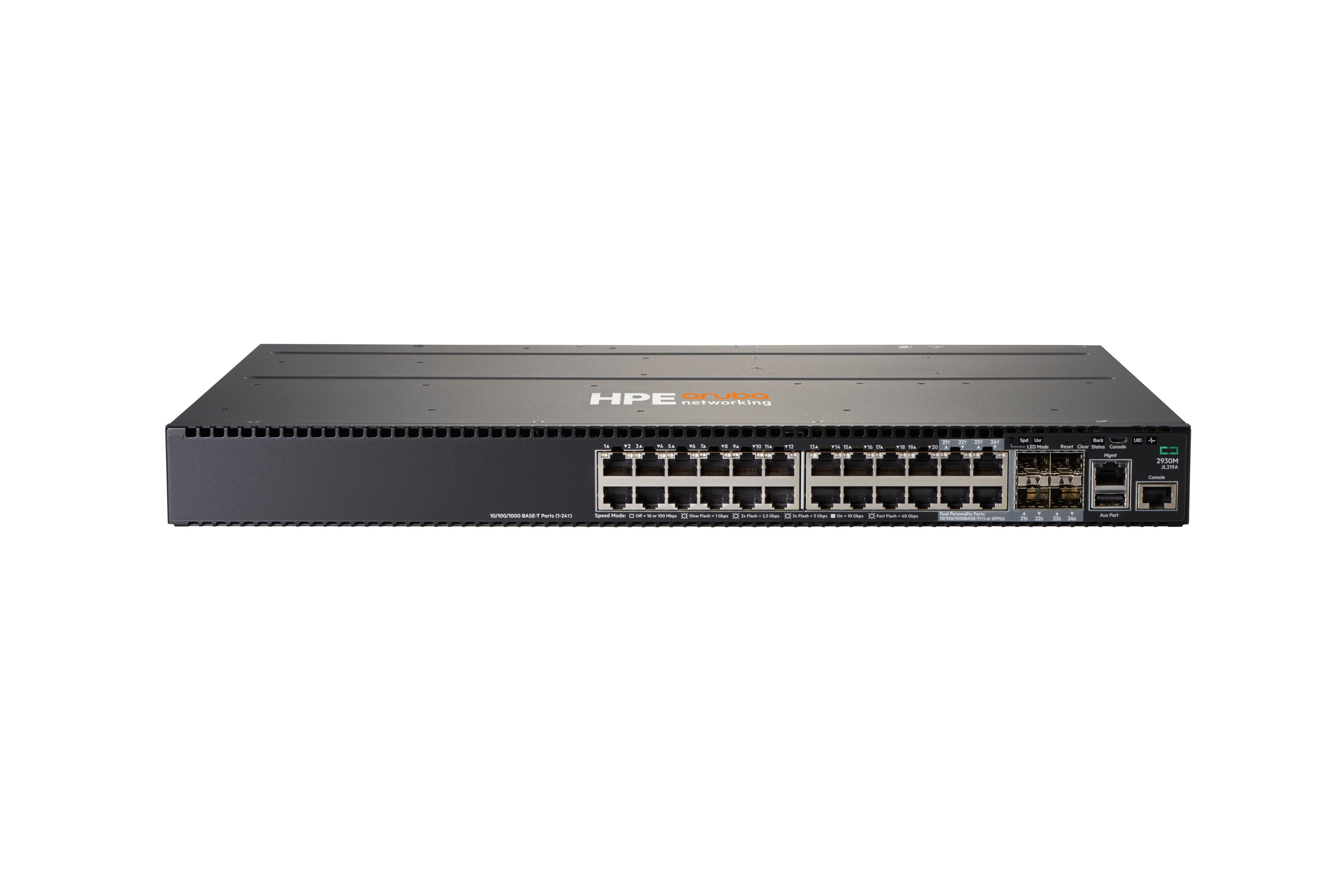 HPE 2930M-24G JL319A L3 Managed Switch – 20× GbE RJ45, 4× SFP