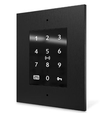 2N Access Unit 2.0 Touch – 108×45×131 mm, schwarz, IP54