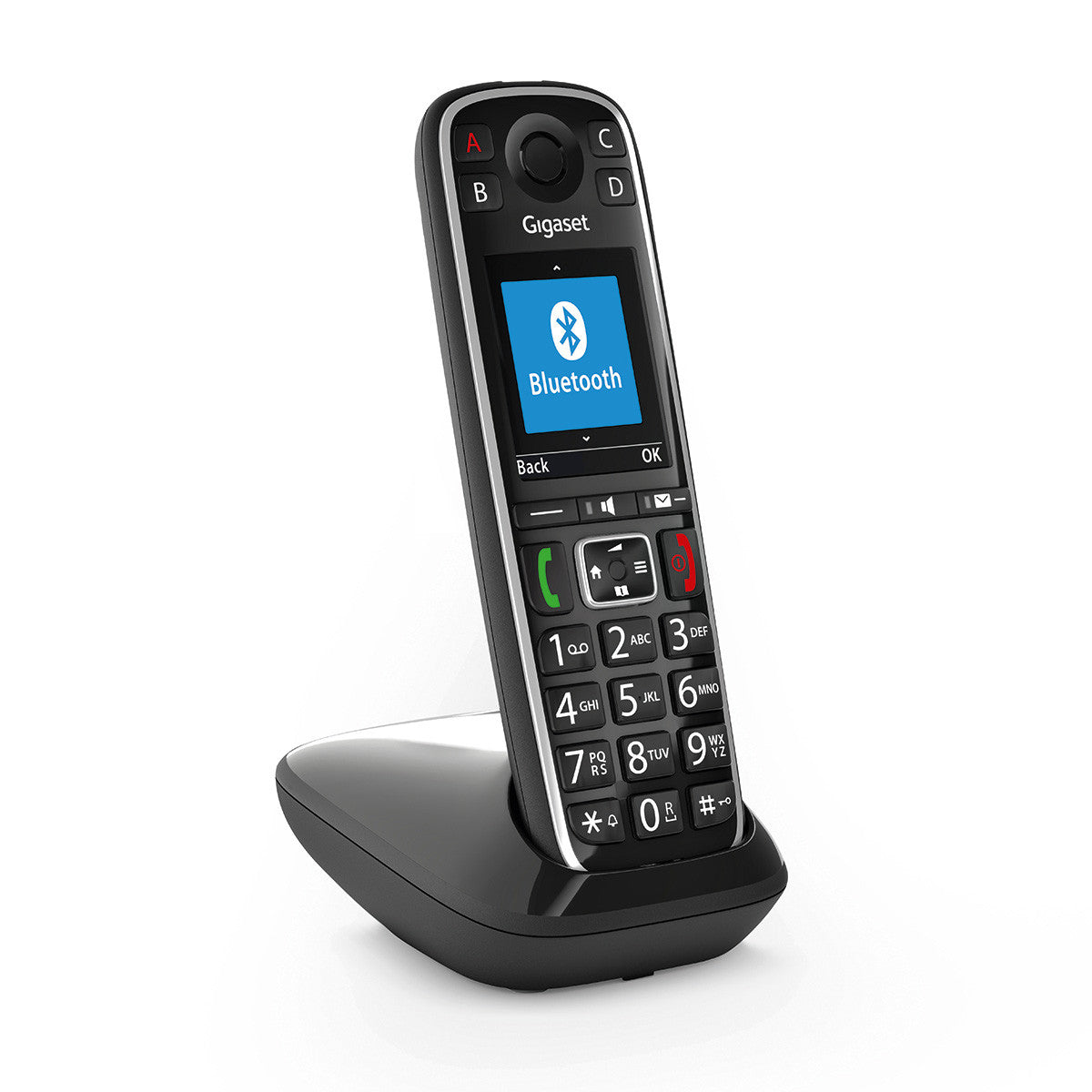 Gigaset E720 – Grosstastentelefon, Bluetooth, Schwarz