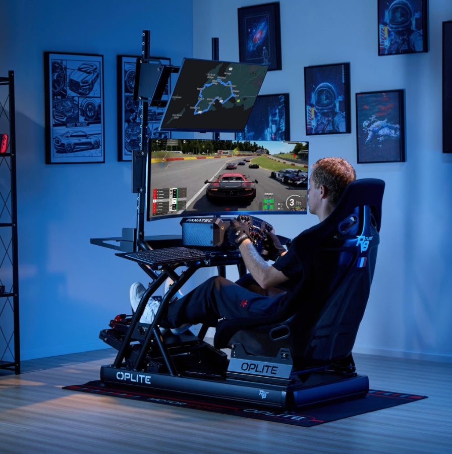 Oplite R8 – Bodenständer/TV-Wagen – 1 Monitor – Schwarz – für R8 FURY