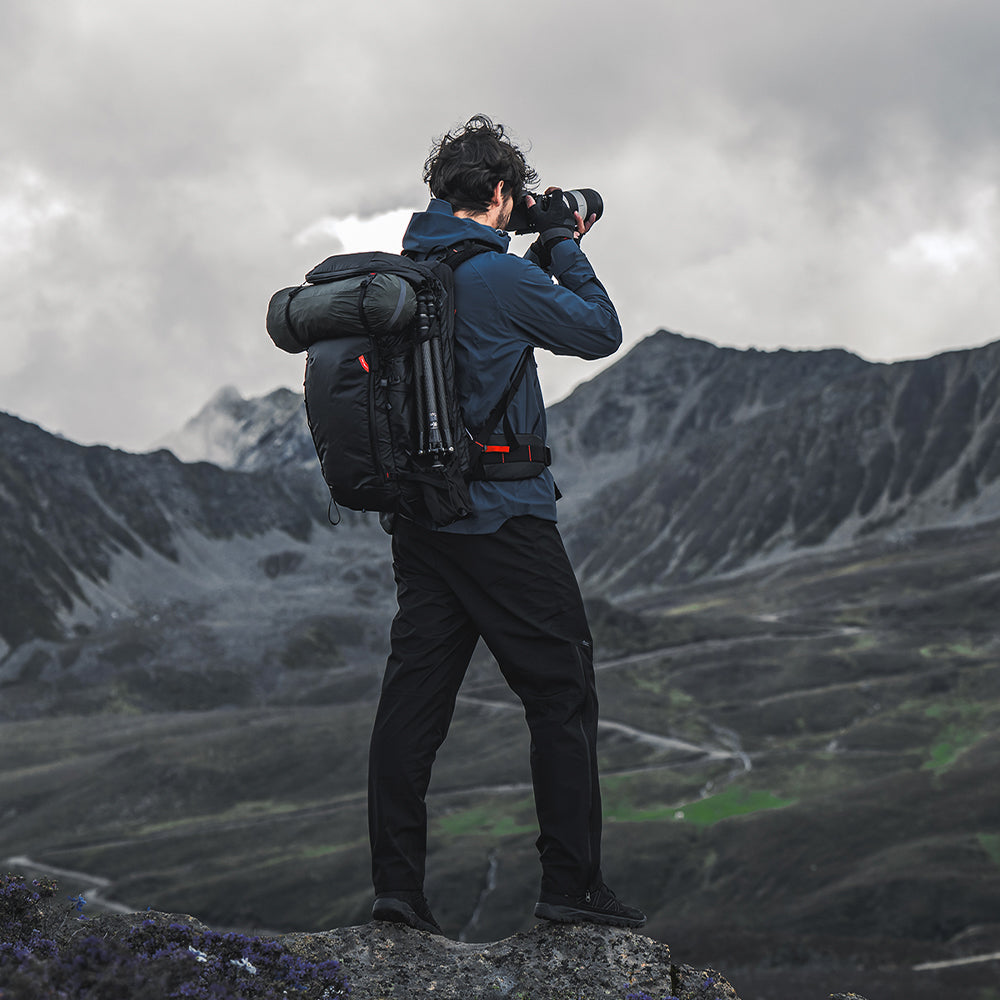 PGYTECH OnePro Flex 40 L Kamerarucksack – Cordura/Polyamid, spritzwassergeschützt – Schwarz