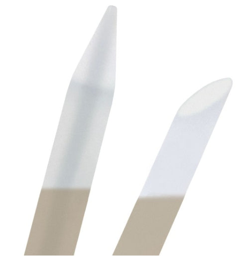 Ailoria Nagelfeilenset – 5 Stk, Glasfeilen – Gold – Kunstlederetui