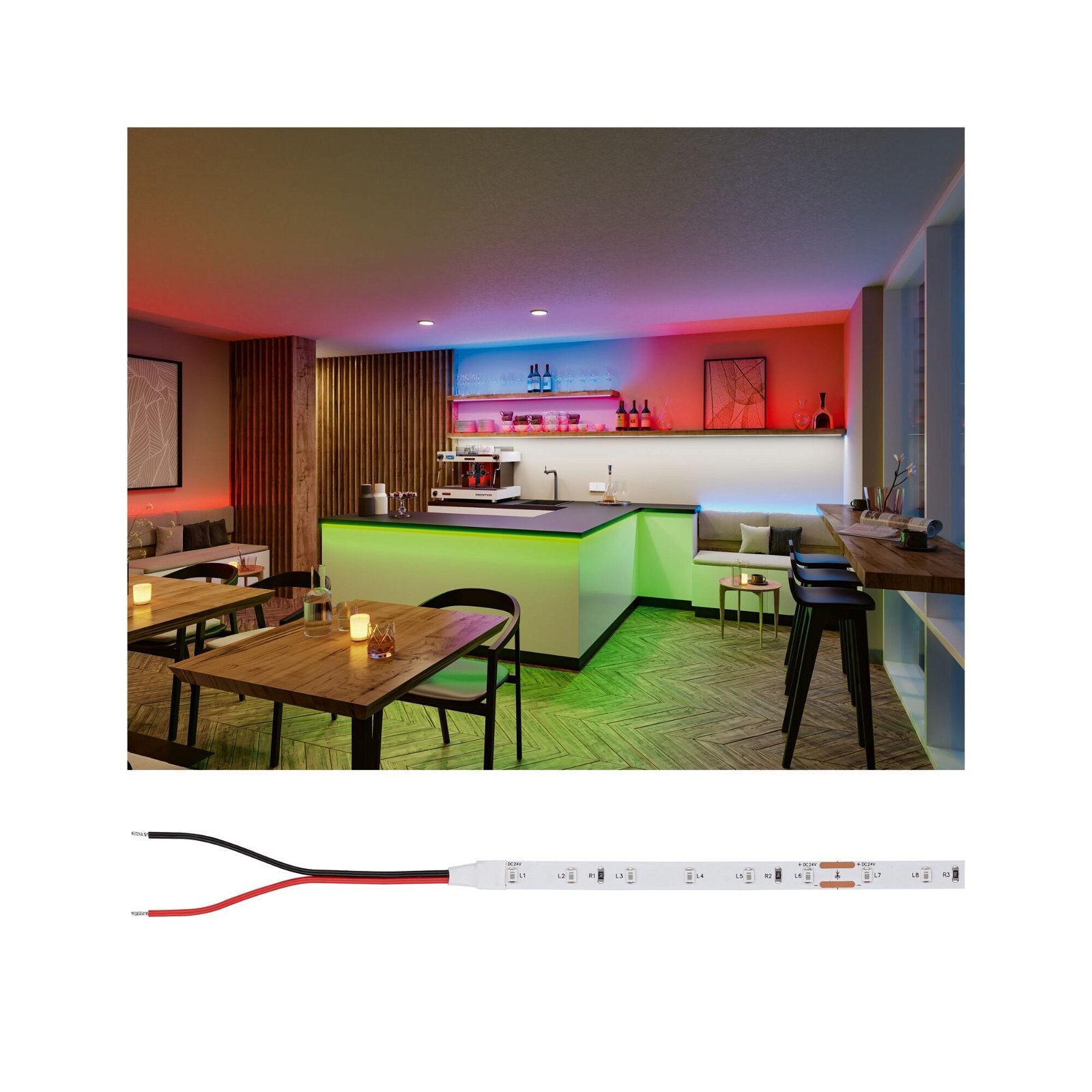Paulmann LED-Stripe 5 m – Grün, 1500 lm, 20 W – IP20 – 1 Stk.