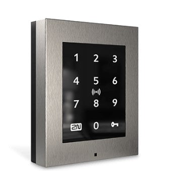 2N Access Unit 2.0 Touch – 108×45×131 mm, schwarz, IP54