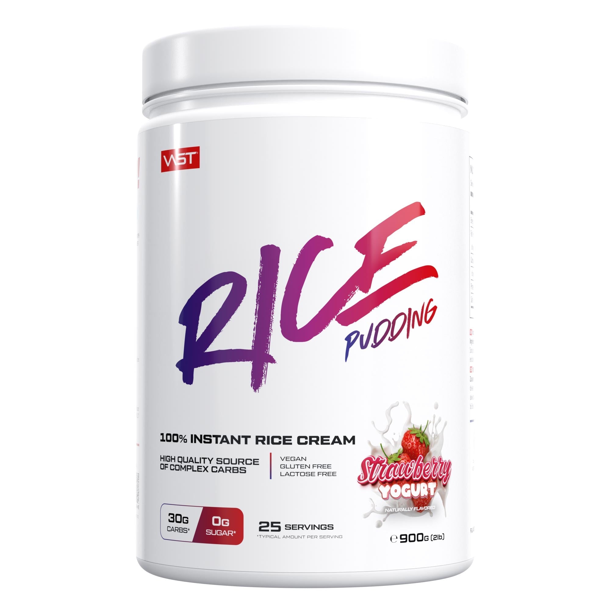 VAST Sports Instant-Reisbrei Pulver Erdbeere – glutenfrei, vegan – 900 g