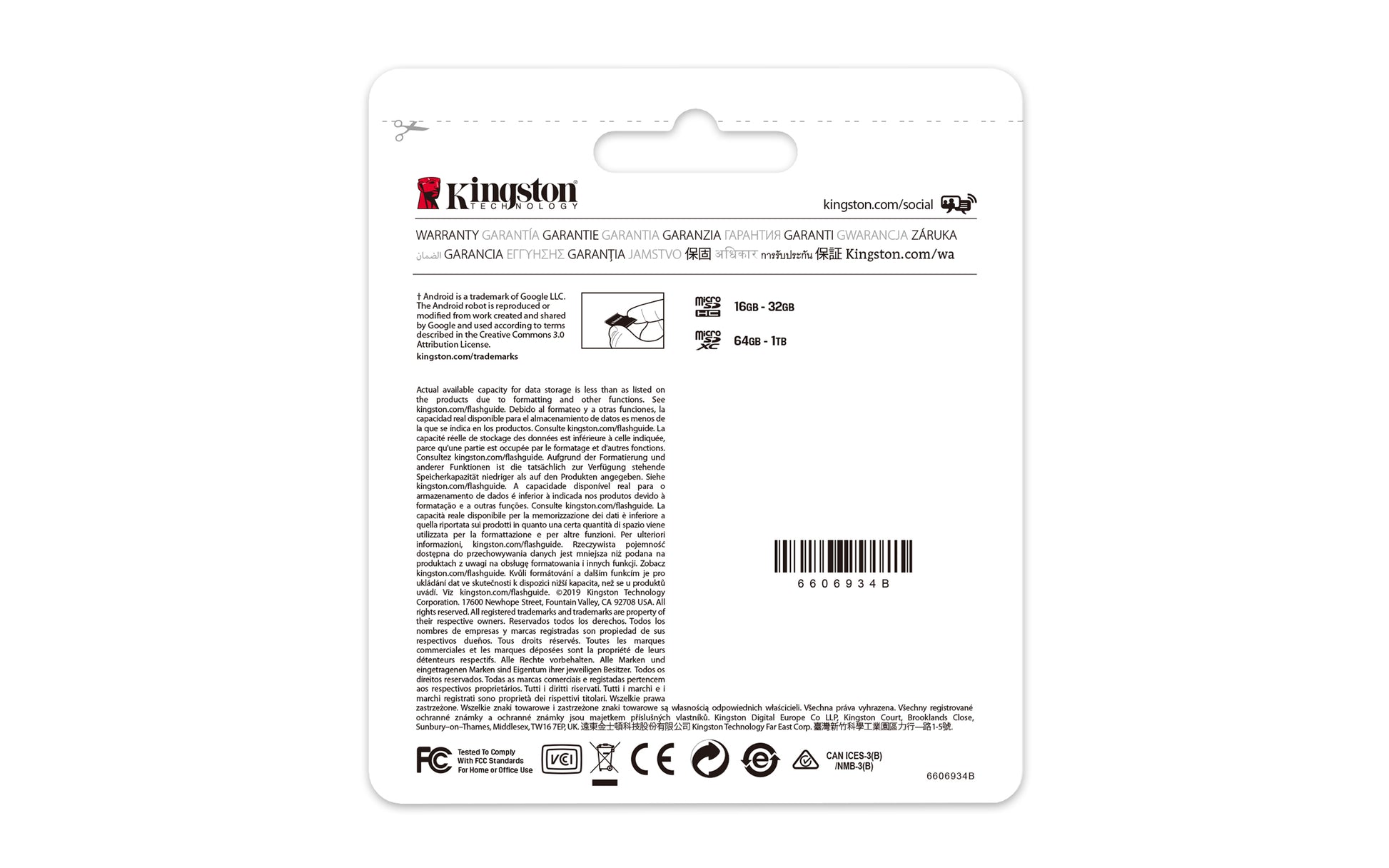 Kingston Canvas Select Plus 100R A1 C10 – 64 GB microSDXC, Adapter