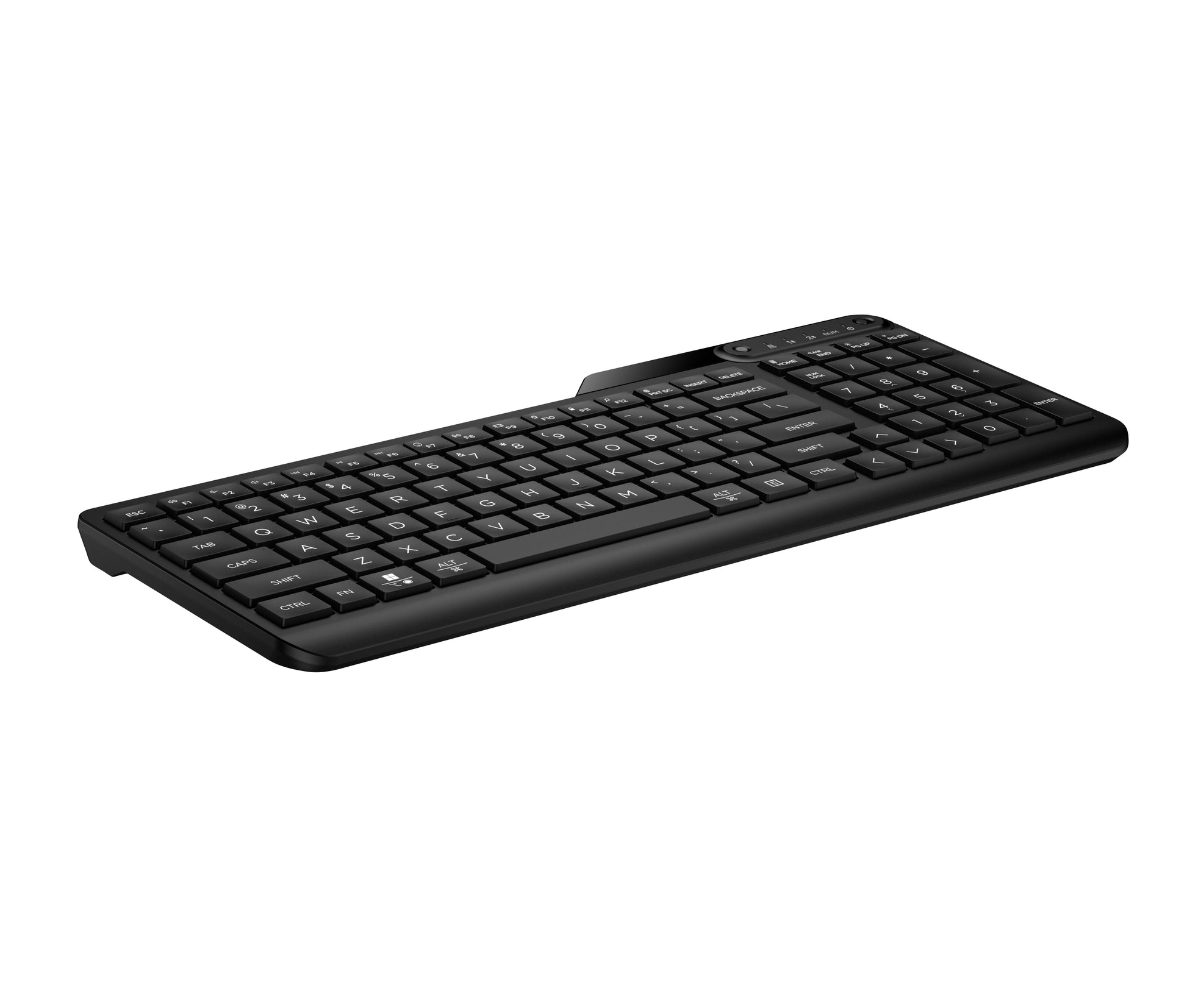 HP 475 Dual-Mode Wireless Tastatur – 100% – Membran – Bluetooth & 2,4 GHz – Schwarz