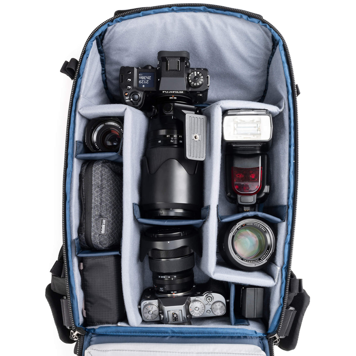 Think Tank DarkLight Kamerarucksack – Nylon/Polyurethan/TPU, 20 l – Schwarz – für DSLR, Systemkameras