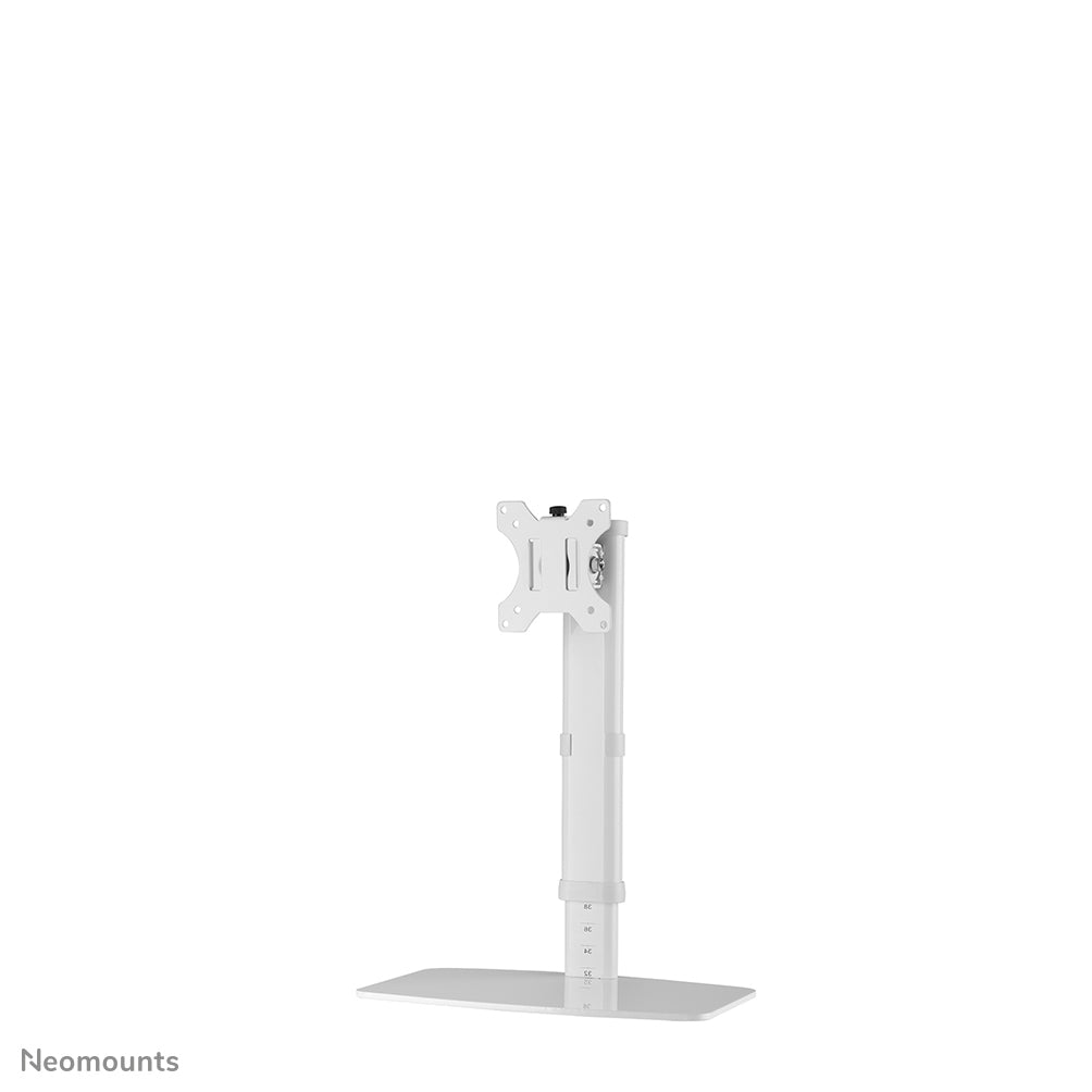 Neomounts Tischhalterung, bis 30", VESA 75 × 75/100 × 100 mm, 6 kg, höhenverstellbar, neigbar, weiss